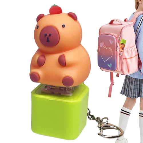 Botón Fidget, Fidget Keyboard Clicker,Botón Fidget A De Capybara - Levantador De Estrés, Juguetes Sensoriales, Colgante Animal Portátil, Encanto De Bolsas, Llavero Para Niños, Atributo único, Fare