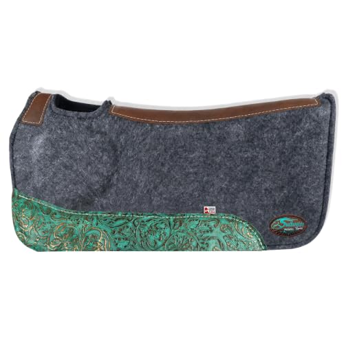 Southwestern Equine OrthoRide Correction Saddle Pad Western Saddle Pads - Made in the USA - Wool