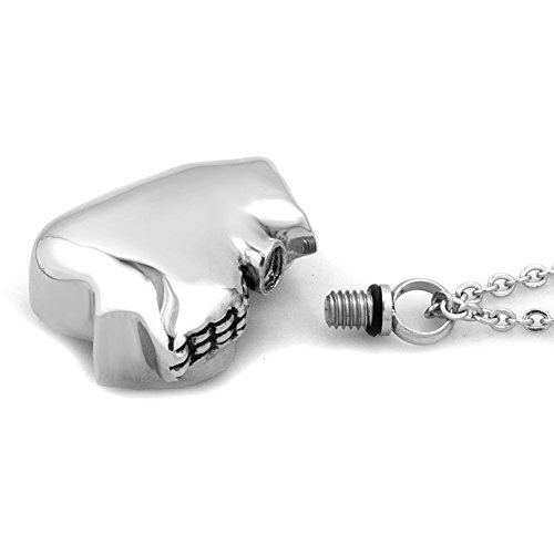 Cooljewelry Urn Necklace Ashes Cute Pet Angel Cat Memorial Keepsake Pendant Cremation Stainless Steel Jewelry With Fill Kit #TOP2
