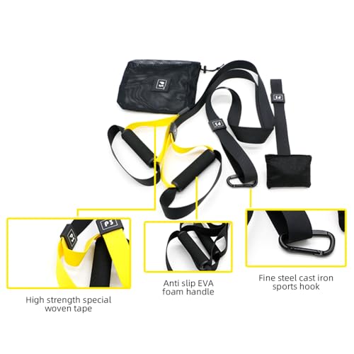 PolyMath Suspension Trainer Home Gym Equipment Sling Trainer Adjustable Fitness Workout for Whole Body at Home, Outdoor Travel to the Gym - Image 4