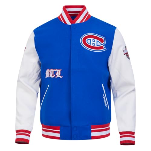 Image of Pro Standard Mens NHL Old English Varsity Jacket