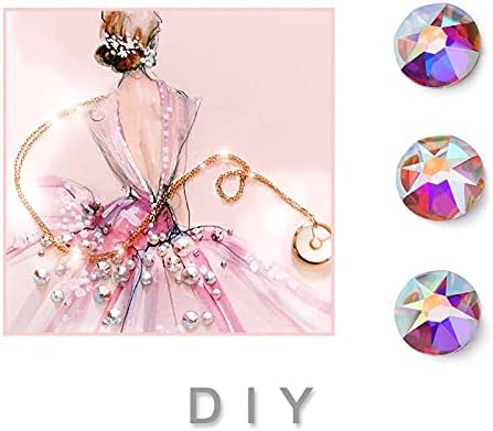 360Pcs 8 Big + 8 Small Cut Facets Rhinestone Ss16 Ss20 Crystal Flatback Non Hotfix Rhinestones Nail Decoration Crystal Stones