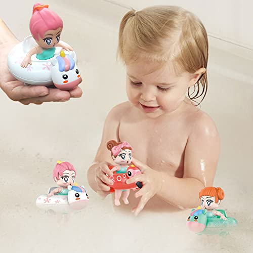 Unicorn Baby Bath Toys,Bath Toys For Toddlers 1-3,New Born Baby Bathtub Water Toys,Toddler Bath Toys For Girls Boys（White） #TOP4