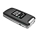 Easyfone Prime-A1 Unlocked Flip Cell Phone, 2.4'' HD Display, Big Buttons, Clear Sound, SOS Button, SIM Card Included, 1500mAh Battery with a Charging Dock, FCC Certified (Dark)