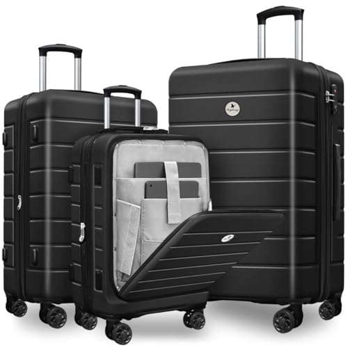 Classic 3-Piece Hardside Luggage Set 20/24/28" with TSA Lock