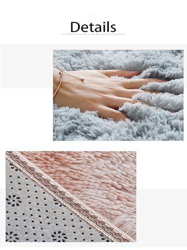 Tapis de chambre lavable à poils longs pour éliminer facilement les taches