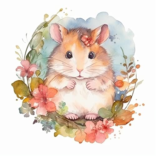 Image of Yoonek Graphics Hamster Vinyl Decal Sticker for Car, Laptop, Tumbler, More. #005465