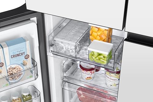 Image of Samsung 650 L, Convertible, Digital Inverter, Frost Free, French Door Refrigerator (RF65DB90BD12TL, White, Clean White)