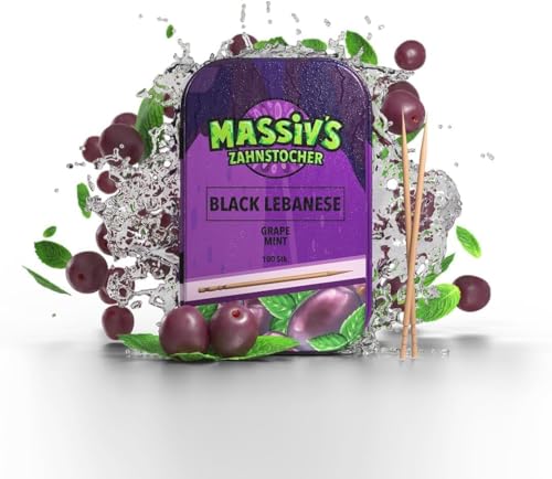 Massiv's Zahnstocher - Zahnstocher mit Geschmack – BLACK...