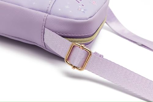 Image of cute cartoon-themed mini crossbody bag, also a shoulder bag, features a cartoon pattern design