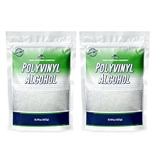 Polyvinyl Alcohol 453 Gm15.97 Oz, PVA Hot, Polyvinyl Alcohol Fine Granules, Polyvinyl Alcohol for Spray, Film Forming Polyvinyl Alcohol PVA Hot, Polyvinyl Alcohol Bulk- Pack of 2