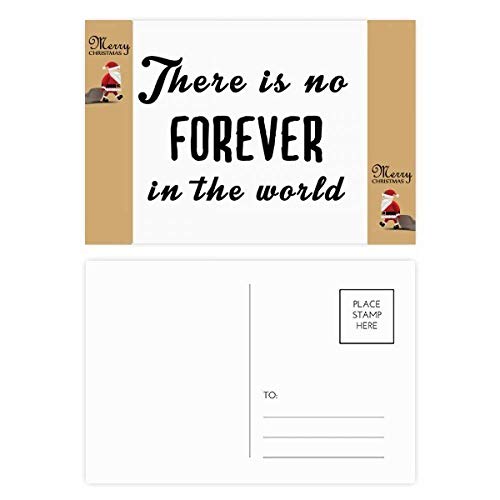 Cartes postales No Forever in The World, lot de 20 en carton mat