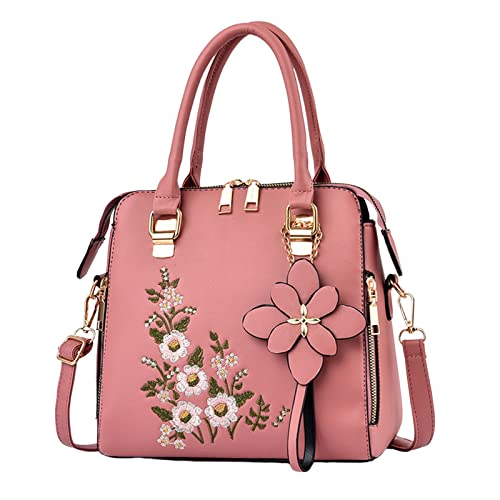 Bolso de mano bordado de moda para el medio hombro cruzado, bolso cruzado de cuero para computadora, RD2., Talla única
