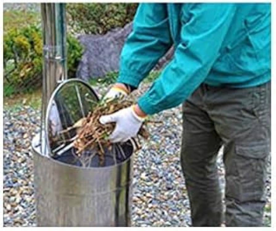 枯葉＆小石 Amazon | グリーンライフ 落ち葉焼却器 ステンレス OED-60S