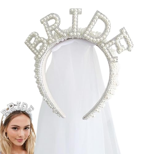 �ԉŗp�E�F�f�B���O�w�b�h�o���h�A�o�`�F�����b�e�w�b�h�o���h Bride to Be Headpiece - �V���C�j���O�p�[���w�b�h�o���h�A�G���K���g�ȓƐg�p�[�e�B�[�f�R���[�V�����A�u���C�_���V�����[�u���C�_���w�b�h�s�[�X