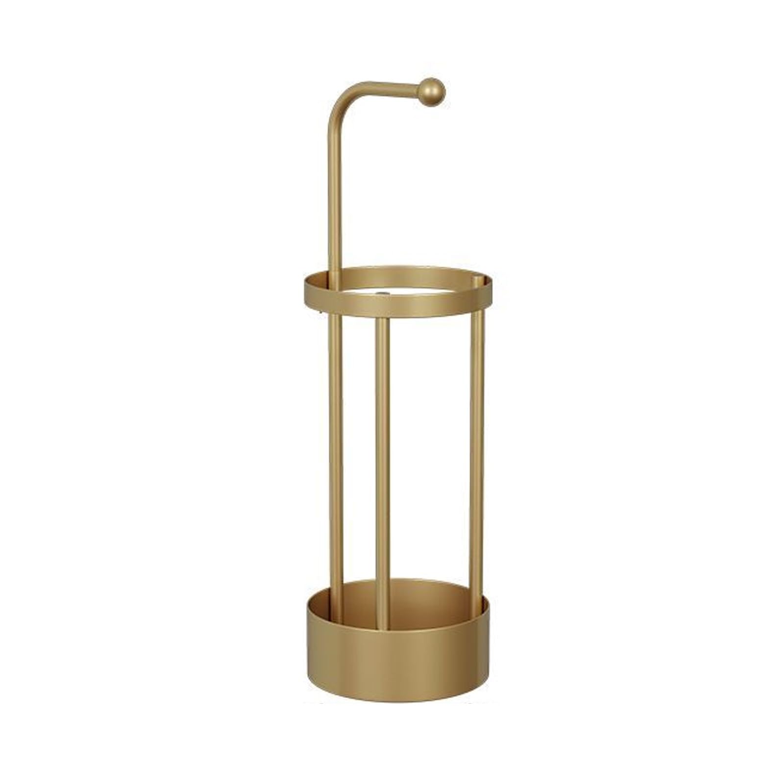 FCXWEVR Unique Metal Umbrella Stand - Modern Gold Bucket Storage for Canes & Umbrellas Stylish and Simple Design Perfect for Home Décor and nization