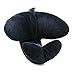 ELENKER Travel Neck Pillow, Head Chin and Neck Support with Carry Mesh Bag, Black