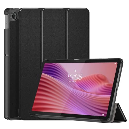 ATOOZ Case for Lenovo Tab 10.1 inch 2025, With Auto Sleep/Wake Protective Cover for Lenovo Tab Tablet (Black)