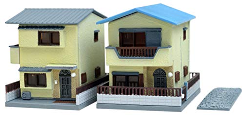 Building Collection 041-4 Maisons B4 prêtes pour décor sans montage