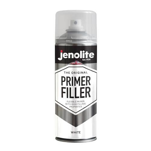 JENOLITE- Filler Grundierung Sprühlack. Schnell trocknende Acrylfarbe. Farbe: Weiß. Inhalt: 1 Spraydose 400ml