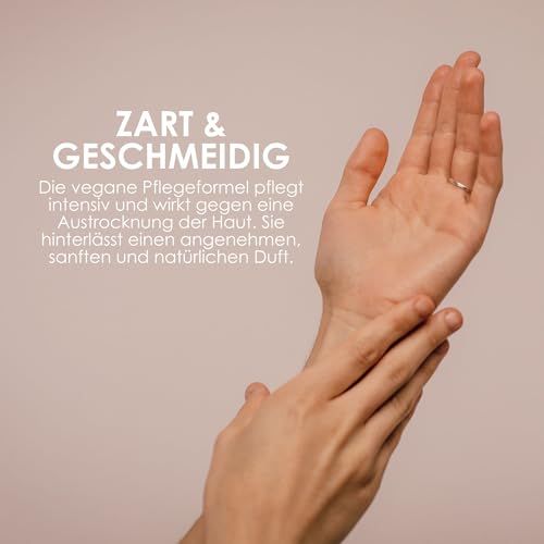 Jean & Len – Handbalsam Baumwolle & Sheabutter, Handpflege für trockene bis sehr trockene Hände, pflegt intensiv und ist dabei besonders mild, ohne Parabene und Silikone, vegan, Handcreme Tube, 75 ml – Bild 6