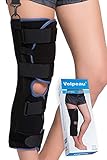 VELPEAU Knee Immobilizer - Full Leg Brace - Straight Knee Splint - Comfort Rigid Support for Knee Pre-and Postoperative & Injury or Surgery Recovery (20' - Medium)