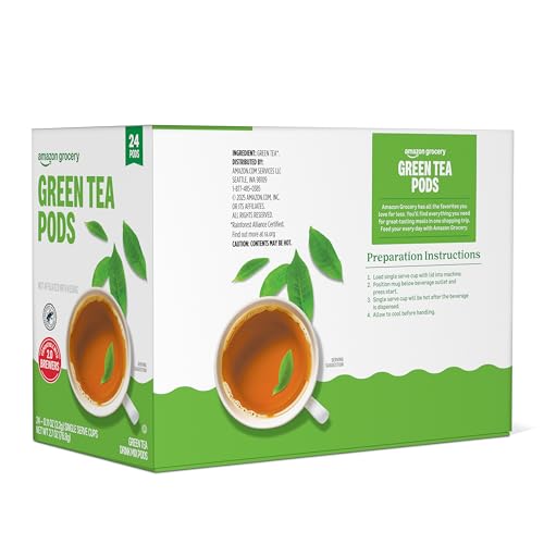 Amazon Grocery, Green Tea Pods, 2.7 Oz, 24 Ct - image 3