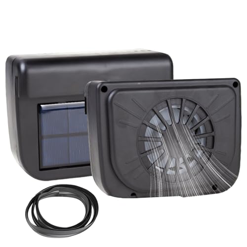 Ventilateur de fenêtre de voiture à énergie solaire, ventilateurs de ventilation automatique...