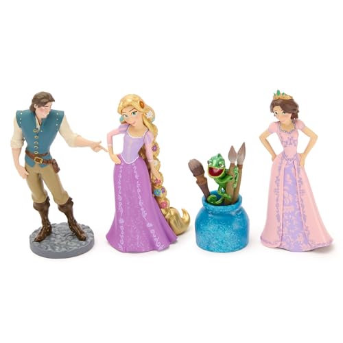 image for Disney Store Official Tangled Figure Set - Includes 7 Fully Sculpted F