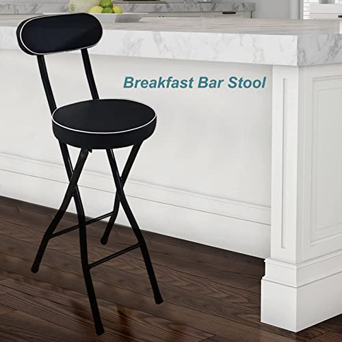 Tabouret de bar pliable pour optimiser une petite cuisine, chaise haute confortable - 5