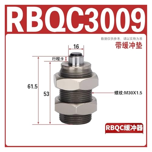 Tampon hydraulique à huile RBQC3009 contre vibrations de machine