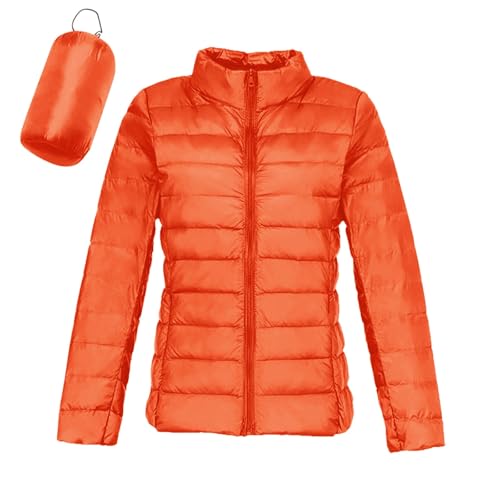 Generisch Steppjacke Damen Leicht Daunenjacke Kurz Leichte Steppmantel Puffer Jacke Mantel Winter Warm Daunenmantel Leichter Steppmantel Frauen Softshelljacke Einfarbig üBergangsjacke Pufferjack