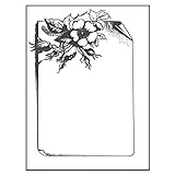 The Library Store Individual Bookplates Floral 75 per Package