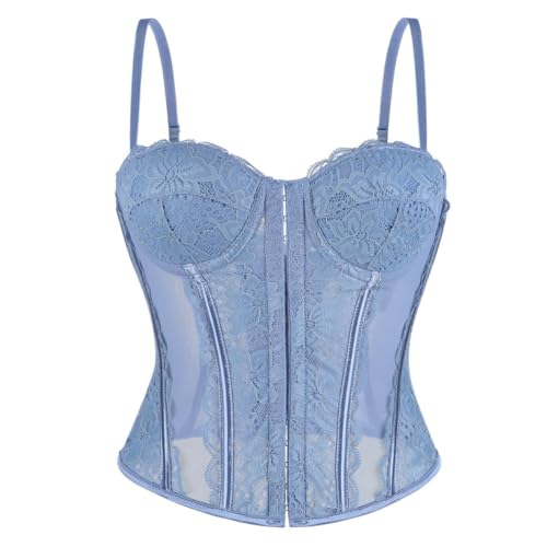 Corset en dentelle pour femme débardeur pleine poitrine chic
