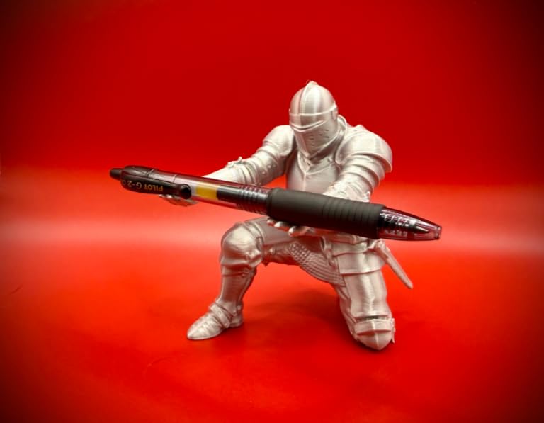 Ortaçağ Şövalyesi Kalemlik Masa Dekoru! Dekoratif Organizer | Ofis & Ev İçin Şık Kalem Tutucu, Hediye Seçeneği - The Medieval Knight Pen Holder Desk Art!