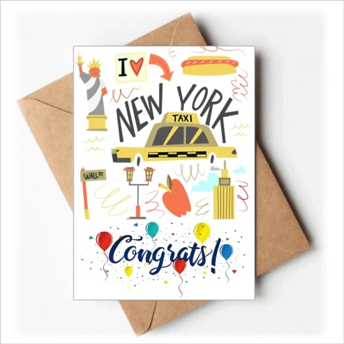 Cartes de vœux de mariage design New York pour sceller votre amour