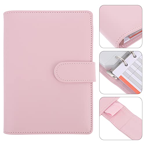 TOYANDONA A6 Couro PU Notebook Organizador Planejador de Orçamento Da Folha Solta Binder 6 Fichário