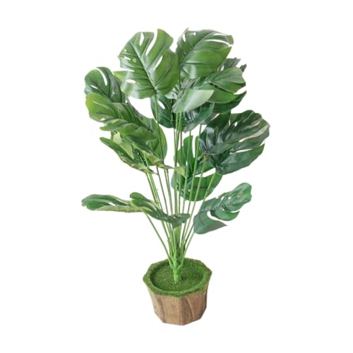 ledmomo シンプル?真植物盆栽 卓上グリーン装飾 インテリア人工観葉植物 造花緑葉 家装飾用 オフィスデスク置物