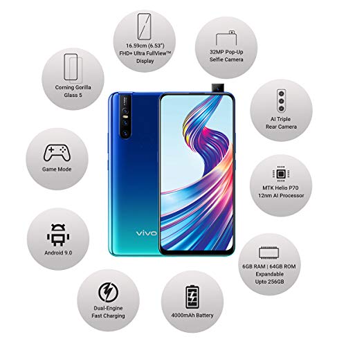 Image of Vivo V15 (Aqua Blue, 6GB RAM, 64GB Storage)