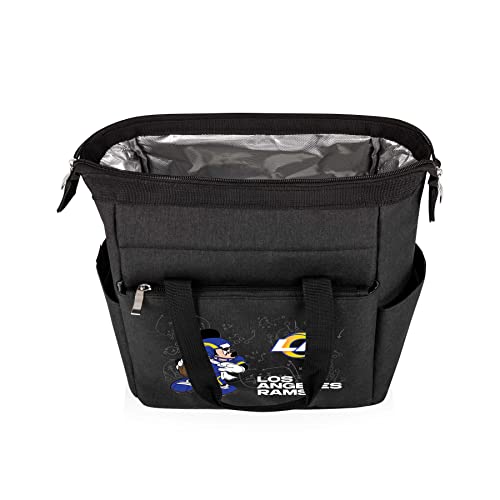 Image of PICNIC TIME NFL Mickey Mouse On The Go Lunch Bag - Soft Cooler Lunch Box - Insulated Lunch Bag, (Black)