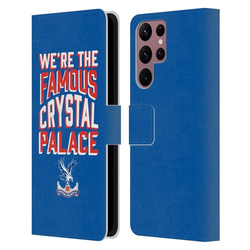 Coque Samsung S22 Ultra 5G Crystal Palace, étui portefeuille en cuir avec fentes pour cartes