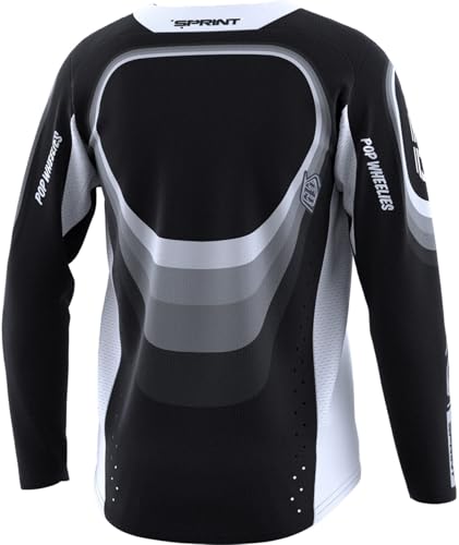 Troy Lee Designs Youth Sprint Reverb Preto Jersey tamanho GG, Preto, GG