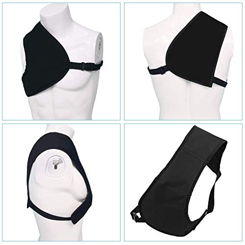 Namvo Durable Construction Protective Shooting Pad, stoßfestes Schulterpolster mit verstellbarem Riemen (schwarz)