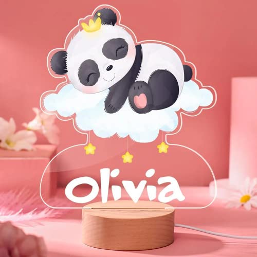 Lámpara de noche infantil VEELU con luz LED y nombre personalizable miniatura 5