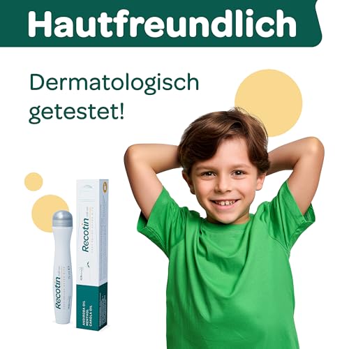 RECOTIN Mückenstich Roll On 2x 15ml – 100% natürlicher Wirkstoff - Für Kinder & Erwachsene - Soforthilfe bei Mückenstichen - Mückenroller - Anti Juckreiz Stift - Mückenstift Roll On