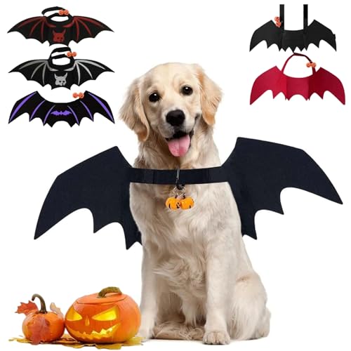 Disfraz Halloween para perro y gato alas de murciélago M