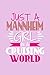 Produktbild Just A Mannheim Girl In A Cruising World: DIN A5 110 Seiten gepunktetes, leeres Notizbuch Inspiration Journal Reise Tagebuch Motivation Zitat Kollektion