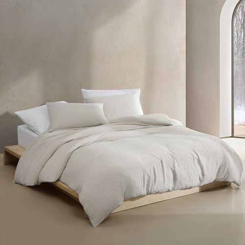 Housse de couette Calvin Klein 3 pièces lit double texture douce - 3