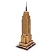 Runsong Creative 3D Puzzle Paper Model Empire State Building DIY Fun & Educational Toys World Great Architecture Series, 34 Pcs