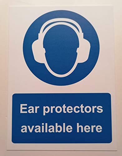 Ear protectors available here Safety sign - 1.2mm Rigid plastic 300mm x 200mm